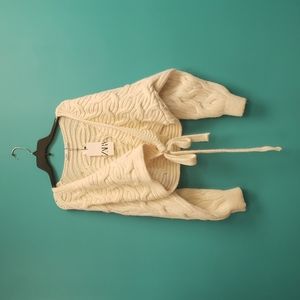 Light Cream Half Cardigan by Zara